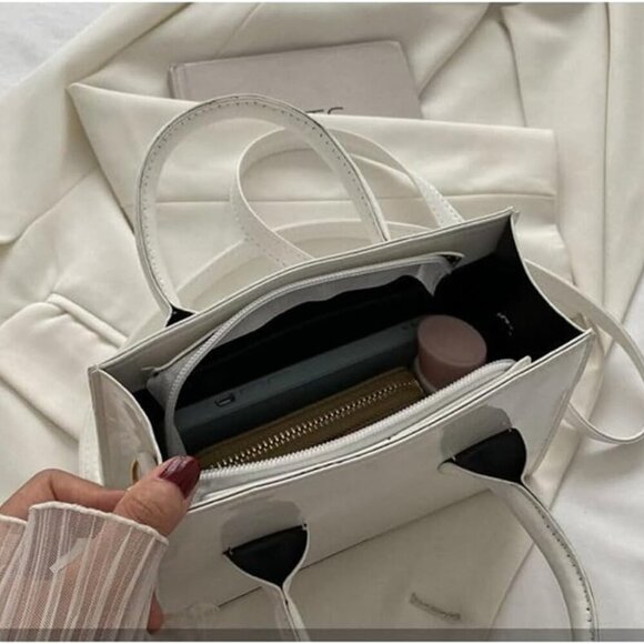 Patent Leather Handbag Mini Shoulder Purse Evening Clutch for Women - Picture 4 of 6